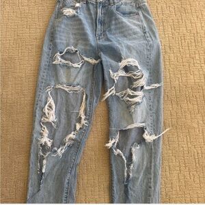 American Eagle Ripped Blue Women's Jeans